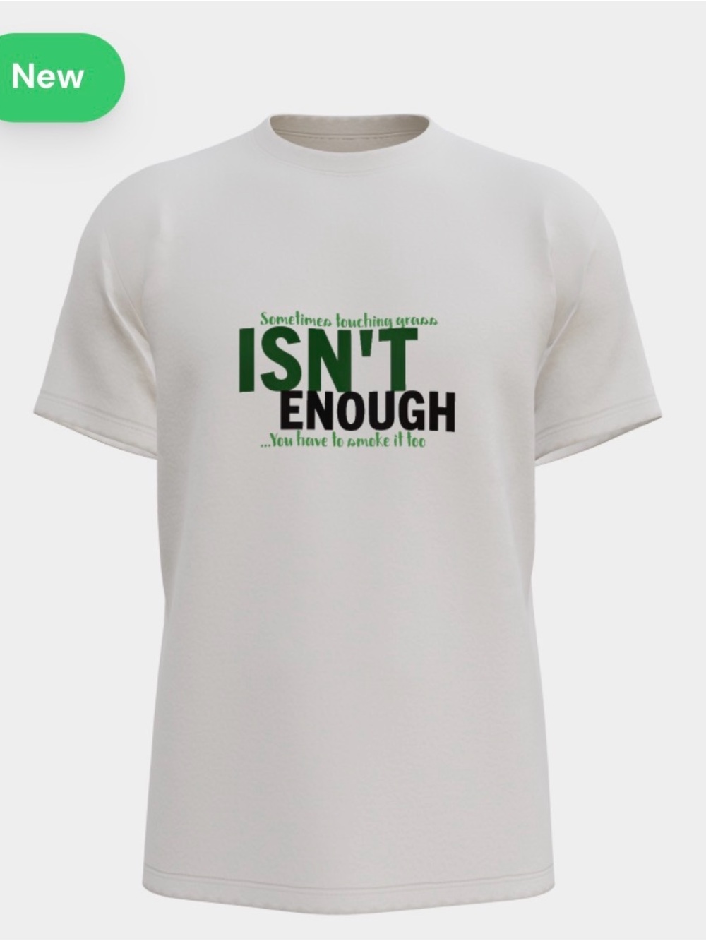 4/20 Green & Black Graphic Crew Neck T-Shirt